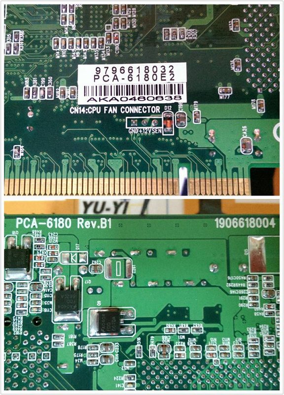 1 PCS Advantech PCA-6180E2 Industrial Control Motherboard in good